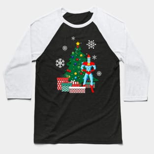 Captain Planet Around The Christmas Tree Baseball T-Shirt